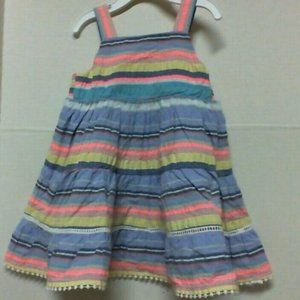 4T girls striped sun dress